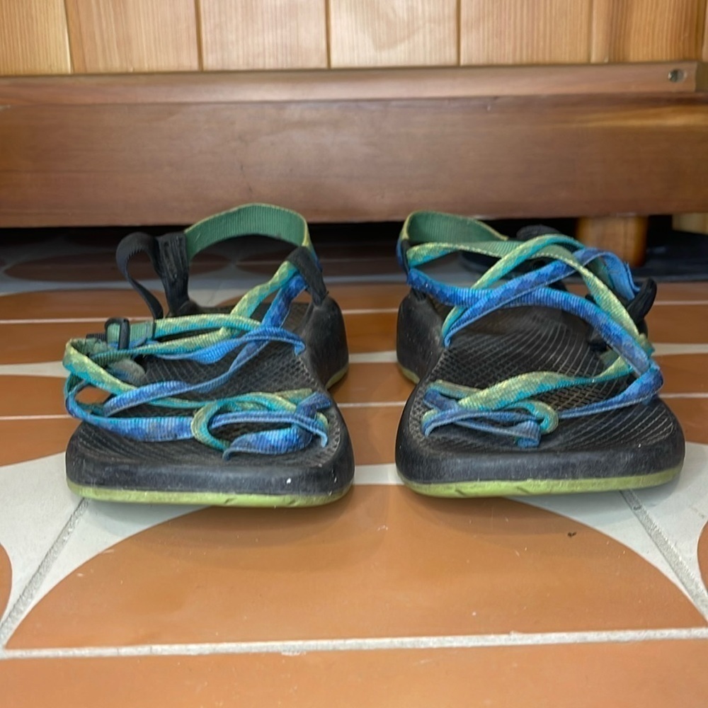 Chaco Z Yampa Fresh Blue and Green Sandals
